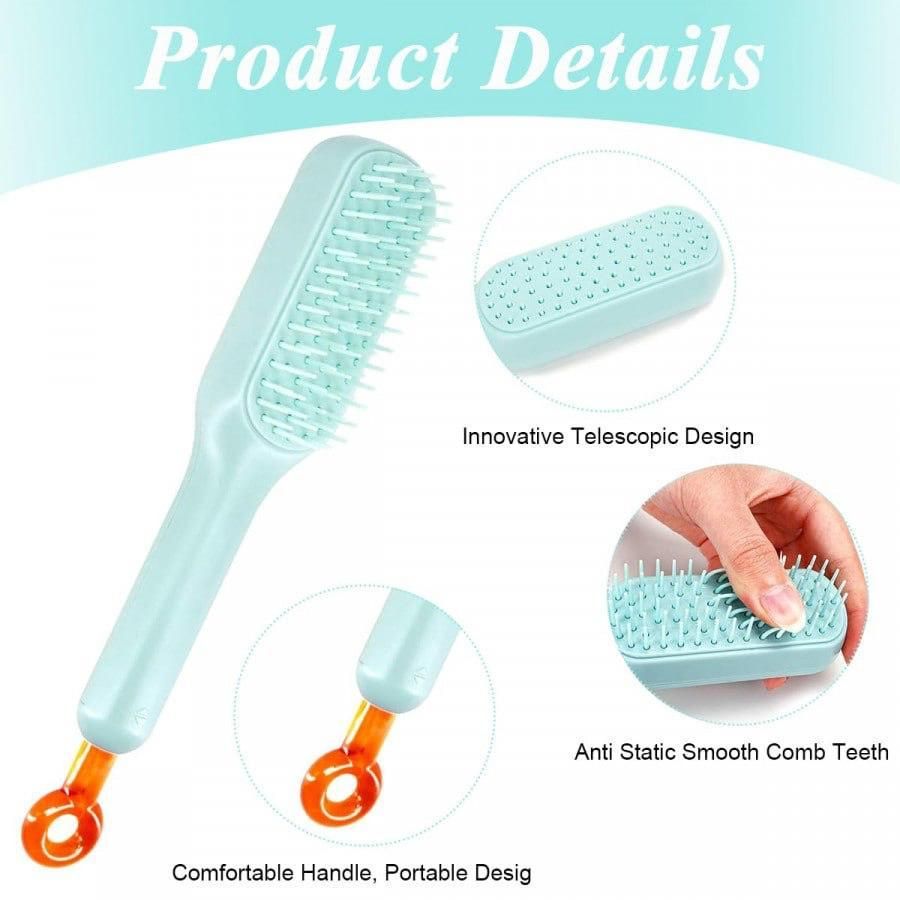 Self-cleaning Anti-static Massage Comb for Adults and Kids- Pack of 1 (CASH ON DELIVERY) AVAILABLE